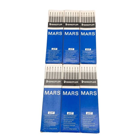 New Vtg Staedtler Mars Omnichrom Pencils Lot of 6 Boxes 108-9 - Picture 1 of 2